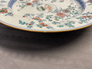Four Chinese doucai dishes, Kangxi