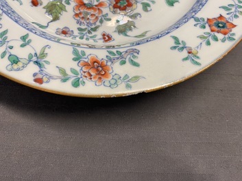 Four Chinese doucai dishes, Kangxi
