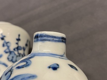 A Chinese blue and white kendi, Wanli