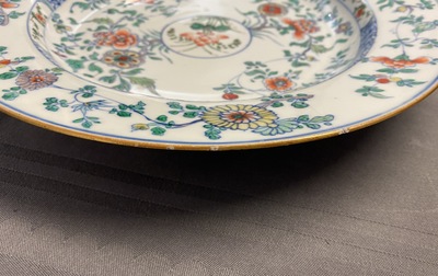 Four Chinese doucai dishes, Kangxi