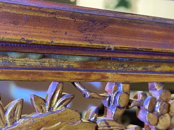 A Chinese gilt carved wood screen for the Straits or Peranakan market, 19th C.