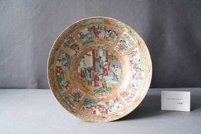 A Chinese Canton famille rose bowl, 19th C.