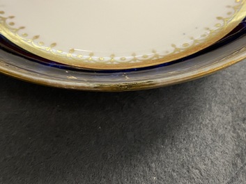 An armorial S&egrave;vres porcelain cup and saucer with the arms of von Linsingen, France, 1st half 19th C.