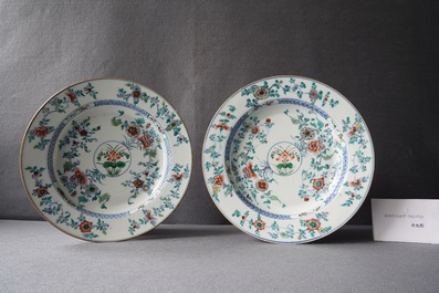 Four Chinese doucai dishes, Kangxi