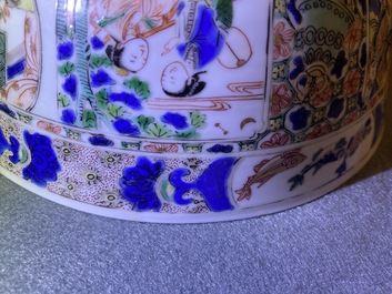 Un bol en porcelaine de Chine famille verte &agrave; d&eacute;cor de 'La romance de la chambre de l'ouest', Kangxi