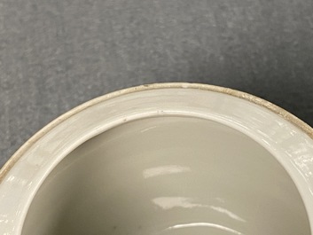 A collection of 14 Chinese qianjiang cai wine cup warmers, 19/20th C.