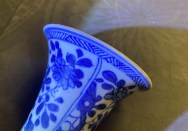 A Chinese blue and white five-piece garniture, Vung Tau Cargo, Kangxi
