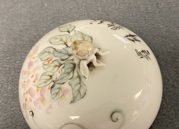 A collection of 14 Chinese qianjiang cai wine cup warmers, 19/20th C.