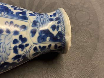 A Chinese blue and white five-piece garniture, Vung Tau Cargo, Kangxi