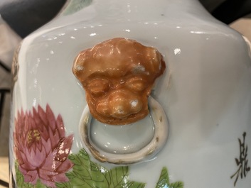 Une paire de vases en porcelaine de Chine qianjiang cai, 19/20&egrave;me