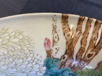 A Chinese famille rose 'peony' dish, Republic