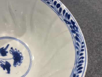 A group of Chinese blue and white wares, Kangxi