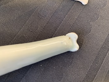 Elf Chinese blauw-witte lepels, 19/20e eeuw