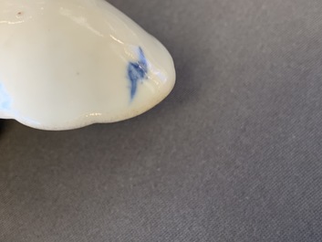 Ten Chinese blue and white spoons, 19/20th C.