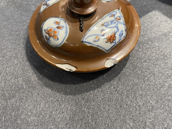 Three various Chinese porcelain teapots and covers, Qianlong