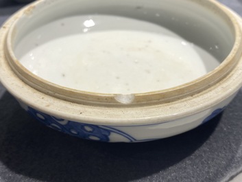 A group of Chinese blue and white wares, Kangxi