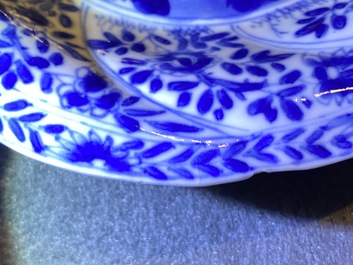 A group of Chinese blue and white wares, Kangxi
