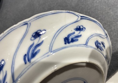A group of Chinese blue and white wares, Kangxi