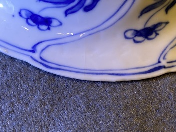 A group of Chinese blue and white wares, Kangxi