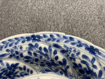 A group of Chinese blue and white wares, Kangxi
