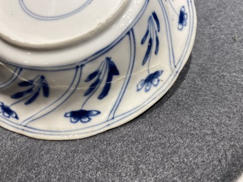 A group of Chinese blue and white wares, Kangxi