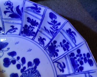 A group of Chinese blue and white wares, Kangxi