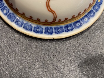 Three various Chinese porcelain teapots and covers, Qianlong