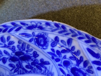 A group of Chinese blue and white wares, Kangxi