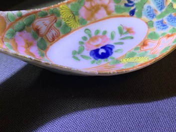Eight Chinese Canton famille rose and polychrome spoons, 19/20th C.