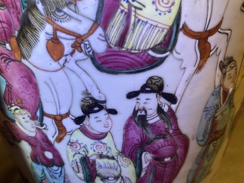 Two Chinese famille rose vases, 19th C.