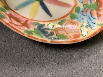 Seven Chinese Canton famille rose spoons for the Thai market, 19th C.
