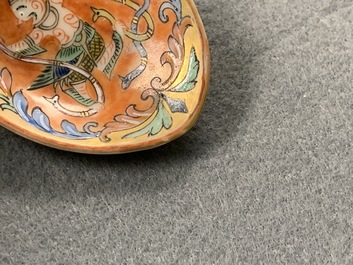 Four Chinese Thai market Bencharong spoons, 19th C.