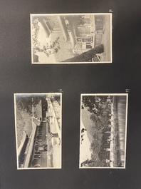 Un album de photos en noir et blanc d'un voyage en Chine, vers 1900-1920