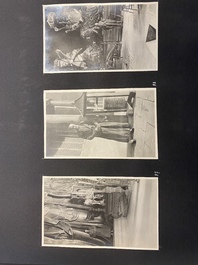 Un album de photos en noir et blanc d'un voyage en Chine, vers 1900-1920
