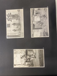 Un album de photos en noir et blanc d'un voyage en Chine, vers 1900-1920