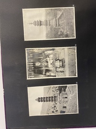 Un album de photos en noir et blanc d'un voyage en Chine, vers 1900-1920
