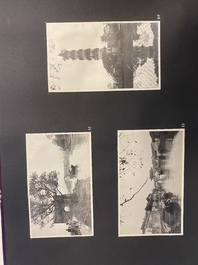 Un album de photos en noir et blanc d'un voyage en Chine, vers 1900-1920