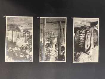 Un album de photos en noir et blanc d'un voyage en Chine, vers 1900-1920