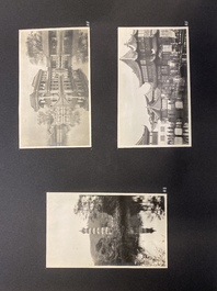 Un album de photos en noir et blanc d'un voyage en Chine, vers 1900-1920