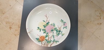 A Chinese famille rose 'peony' dish, Republic