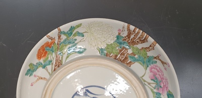 A Chinese famille rose 'peony' dish, Republic