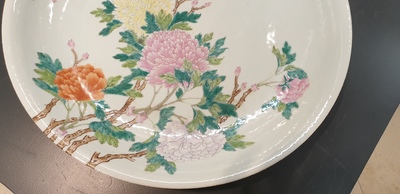 A Chinese famille rose 'peony' dish, Republic