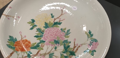 A Chinese famille rose 'peony' dish, Republic