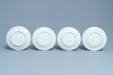 Eight Chinese famille rose plates, Qianlong