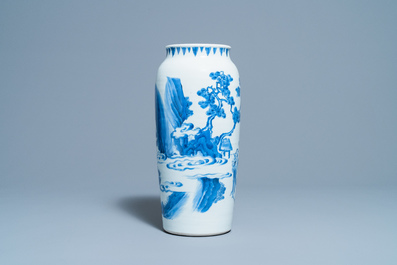 Een Chinese blauw-witte vaas met onsterfelijken, Transitie periode