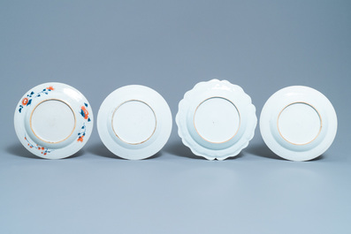 Eight Chinese famille rose plates, Qianlong