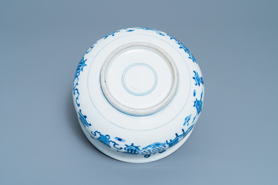 A Chinese blue and white 'antiquities' censer, 19th C.