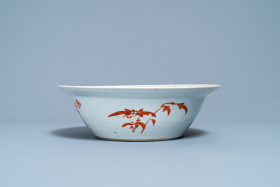 Trois bols en porcelaine de Chine famille rose, 19&egrave;me
