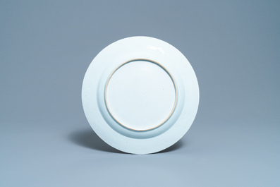 Two Chinese chargers and five plates, Kangxi/Qianlong