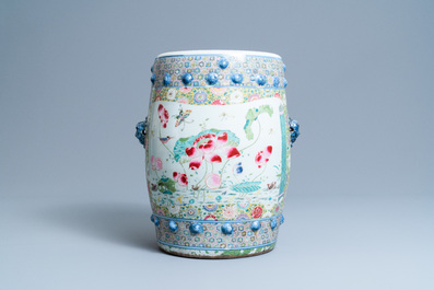 A Chinese famille rose garden seat, Qianlong